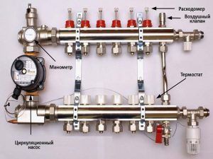 Подключение водяного теплого пола к системе отопления