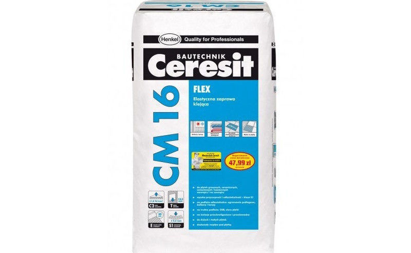Клей для плитки Ceresit CM 16 Flex 25 кг