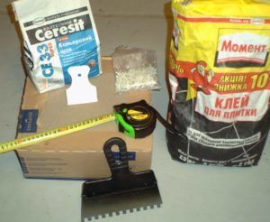 Инструменты и материалы для укладки плитки