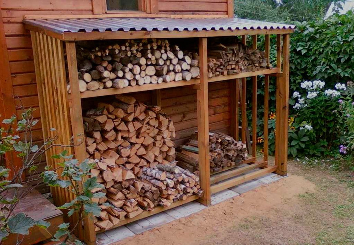 Пошаговая инструкция как построить дровяник собственноручно