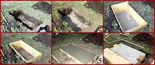 Заливка фундамента для уличного камина