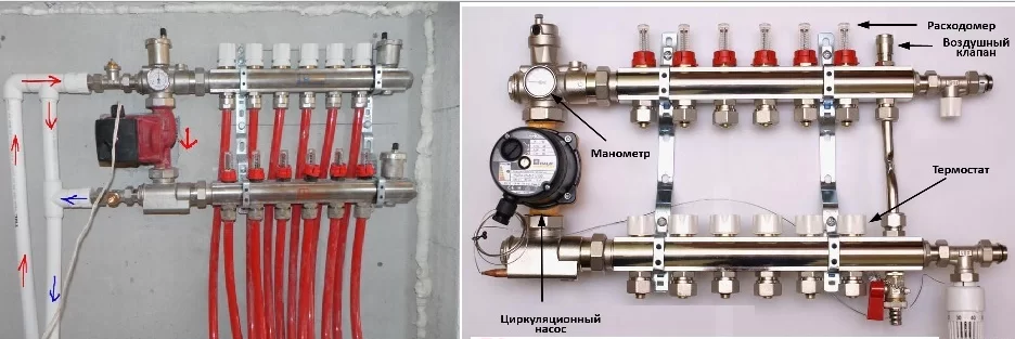 Узел тёплого пола - Газовые котлы, Сантехоборудование в Кемерово и Новосибирске