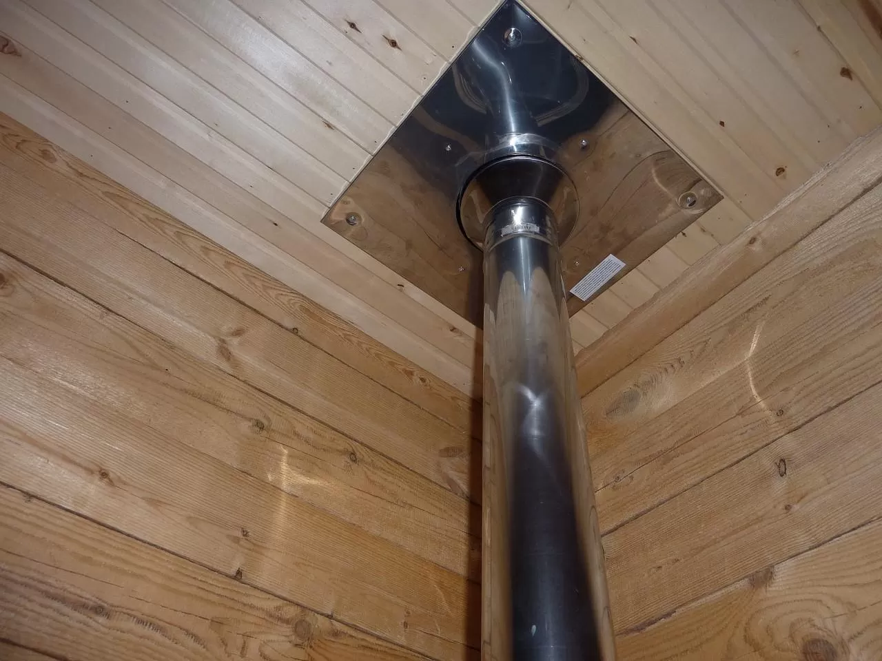 Как правильно сделать дымоход в бане через потолок своими руками